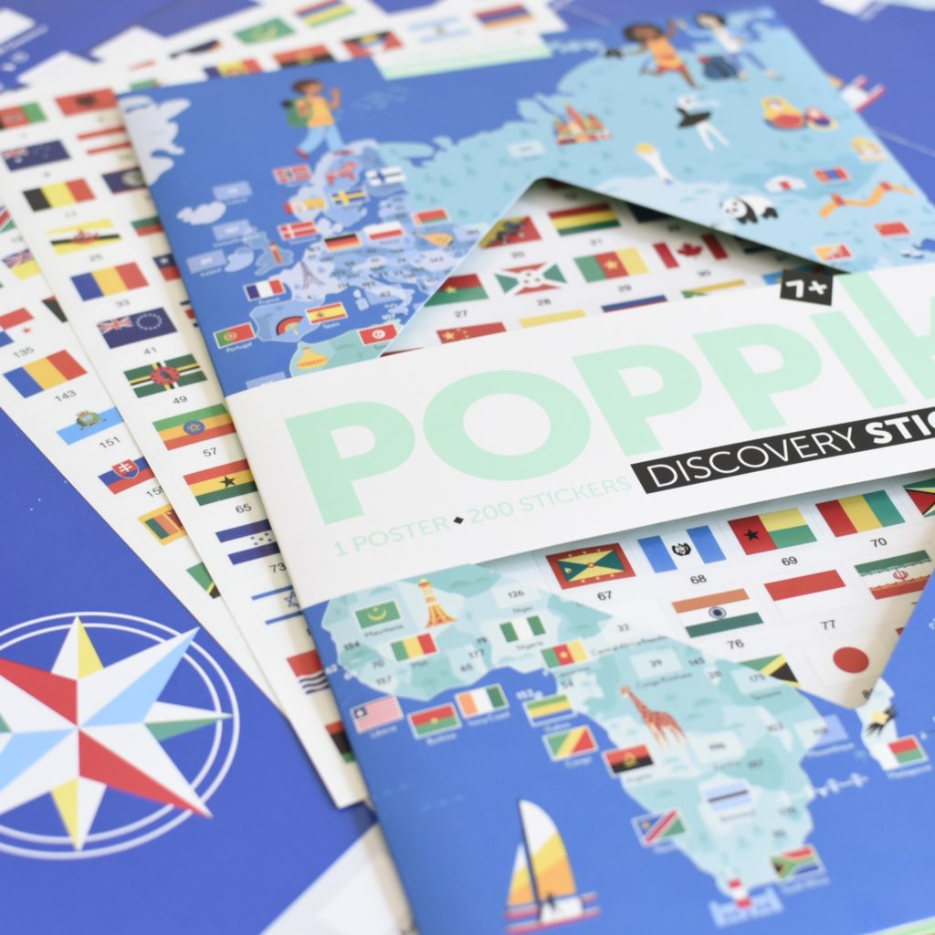 BOX 3 posters + 90 stickers AUTOUR DU MONDE main image 0