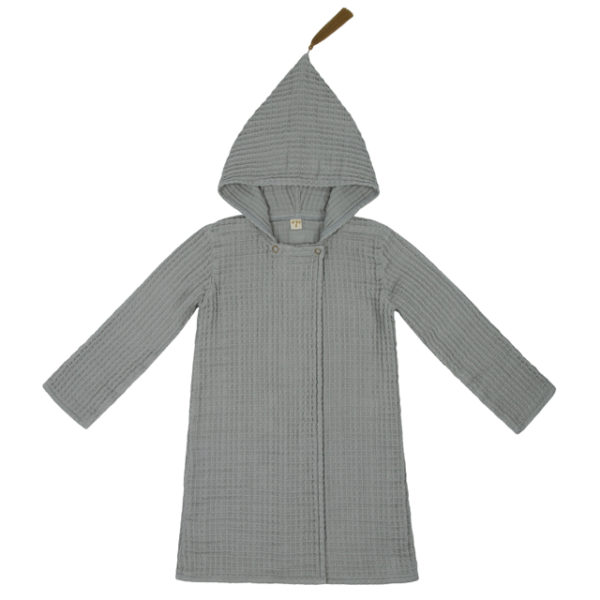 joy bathrobe silver grey