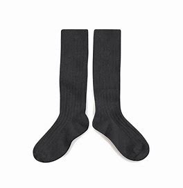 CHAUSSETTES HAUTES COLLEGIEN POIVRE