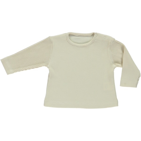 T-shirt Olive ML côtelé Almond Milk