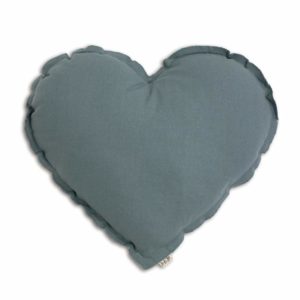HEART CUSHION ICE BLUE