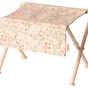 Table à langer miniature motif fleuri