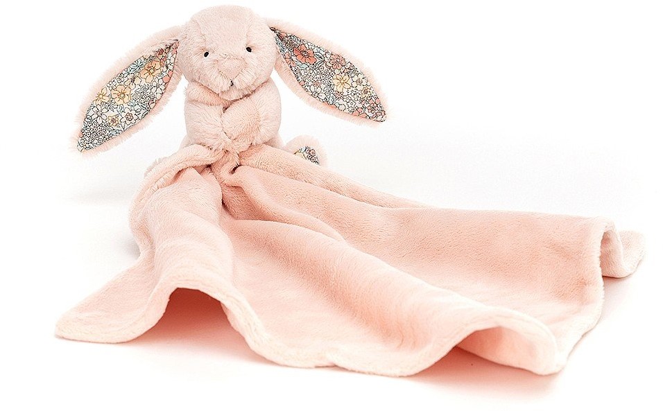 Peluche doudou lange Lapin blush blossom