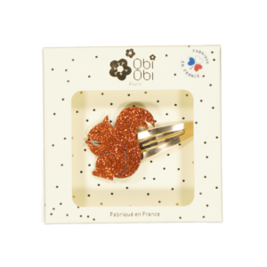 BARRETTE ECUREUIL ROUX OBI OIBI