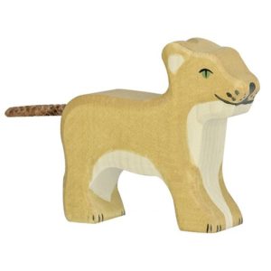 petit lion debout holztiger