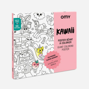 Poster géant à colorier - Kawaii