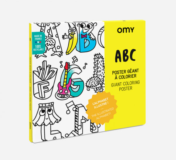 Poster Géant à colorier - ABC