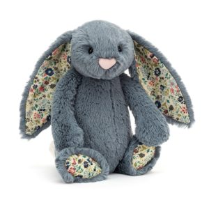 Peluche Lapin Blossom Dusky Blue Medium