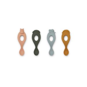 lot de 4 cuillères en silicone safari liewood