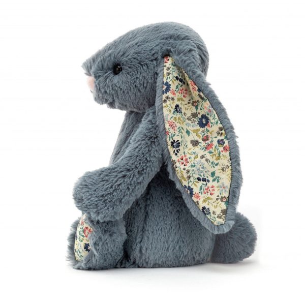 Peluche Lapin Blossom Dusky Blue Small