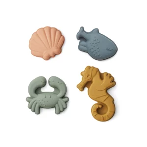 Lot de 4 moules à sable Gill Sea Creature