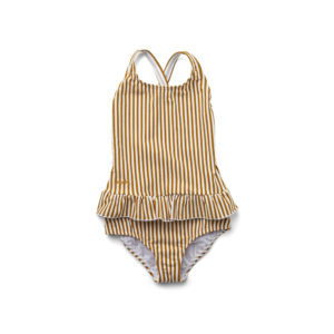 maillot de bain amara rayures golden caramel liewood