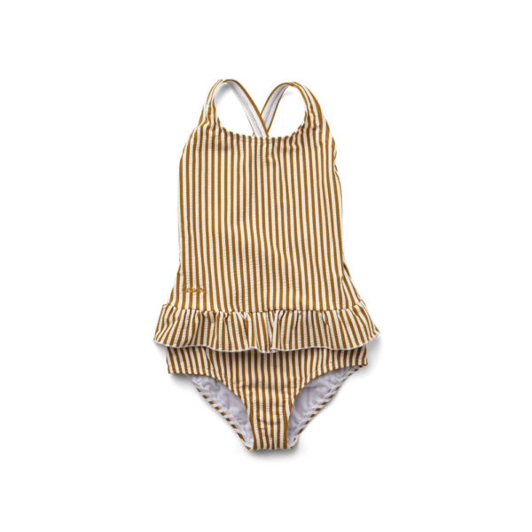 maillot de bain amara rayures golden caramel liewood