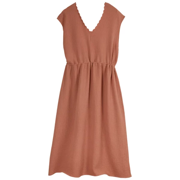 Robe midi terracotta – Image 2