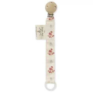 attache-tétine vintage floral red