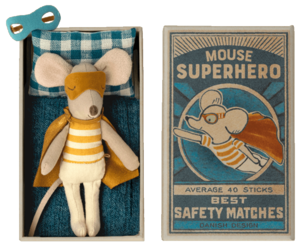 Souris Super héro dans sa boite d'allumettes – Image 2
