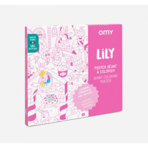 Poster géant à colorier Lily