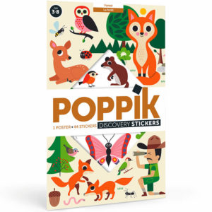 POSTER STICKERS DANS LA FORET POPPIK