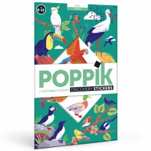 POSTER STICKERS LES OISEAUX POPPIK