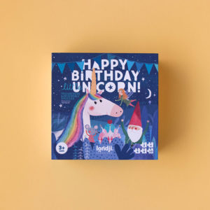 puzzle évolutif Happy bithday unicorn londji