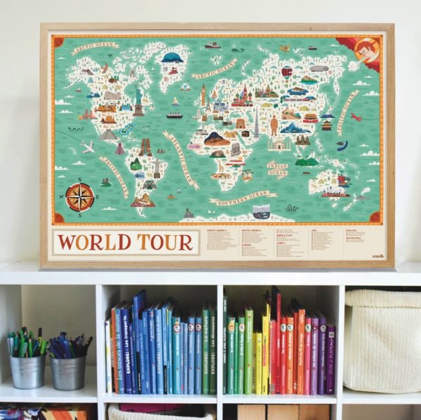 Poster stickers Tour du monde – Image 2