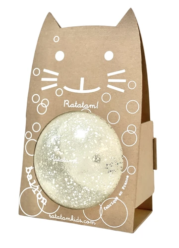 ballon bulle paillettes ratatam argenté