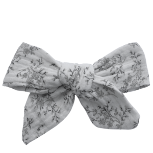 barrette retro fleurs grises obi obi