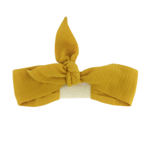 BANDEAU GAZE DE CORON MOUTARDE OBI OBI
