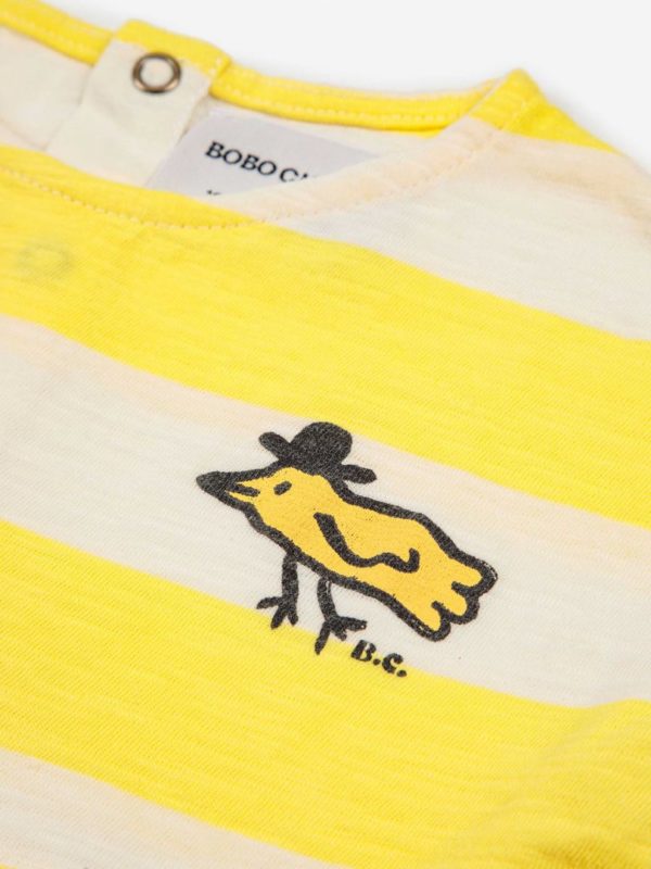 Robe Bébé Rayures Jaunes – Image 2