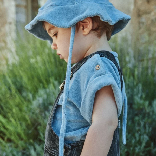 Chapeau Pivoine éponge Blue Fog – Image 2