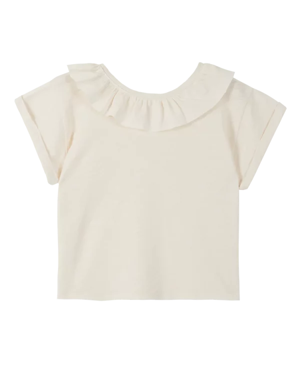 TSHIRT COTON ECRU EMILE ET IDA