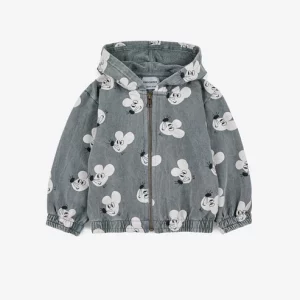 sweatshirt zippé all over mouses bobo choses