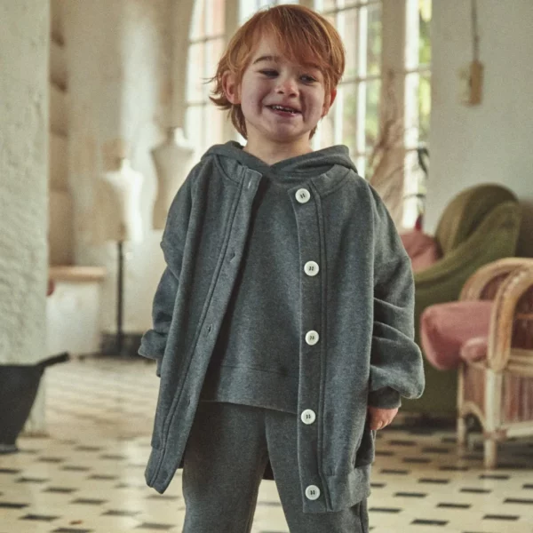 Pantalon Scille Molleton Anthracite – Image 2