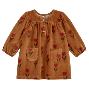 robe velours ras tulipes joyeurses emile et ida