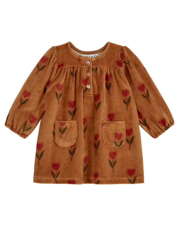 robe velours ras tulipes joyeurses emile et ida