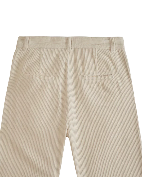 Pantalon Ample Velours - Ecru – Image 2