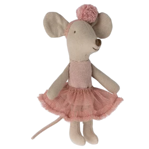 souris petite soeur ballerine rose maileg