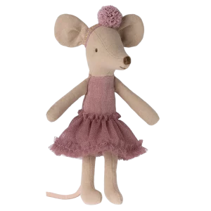 souris grande soeur ballerine violette maileg