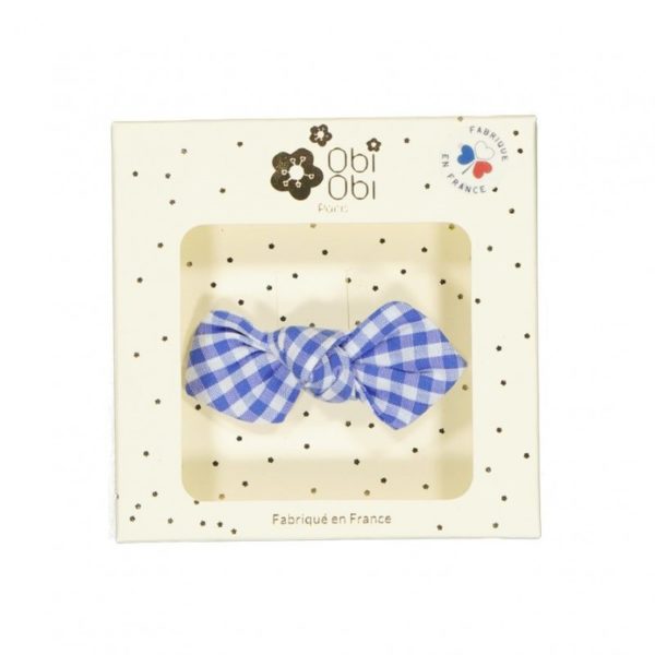 barrette noeud vichy obi obi