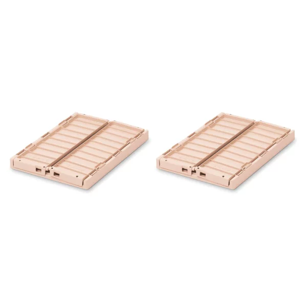Lot de 2 caisses de rangement Small Weston Tuscany Rose – Image 2
