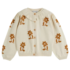 CARDIGAN FLEURS CARAMEL EMILE ET IDA