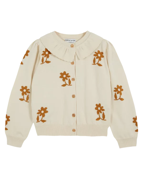 Cardigan Fleurs Caramel
