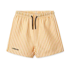 short de bain Duke rayures jaunes liewood