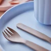 Set repas assiette et bol Pullo Caramel/ice blue – Image 2