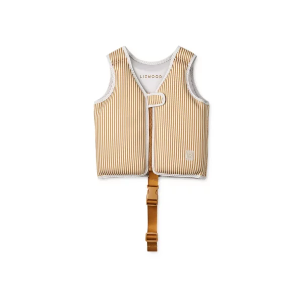 gilet de natation rayures golden cararmel liewood