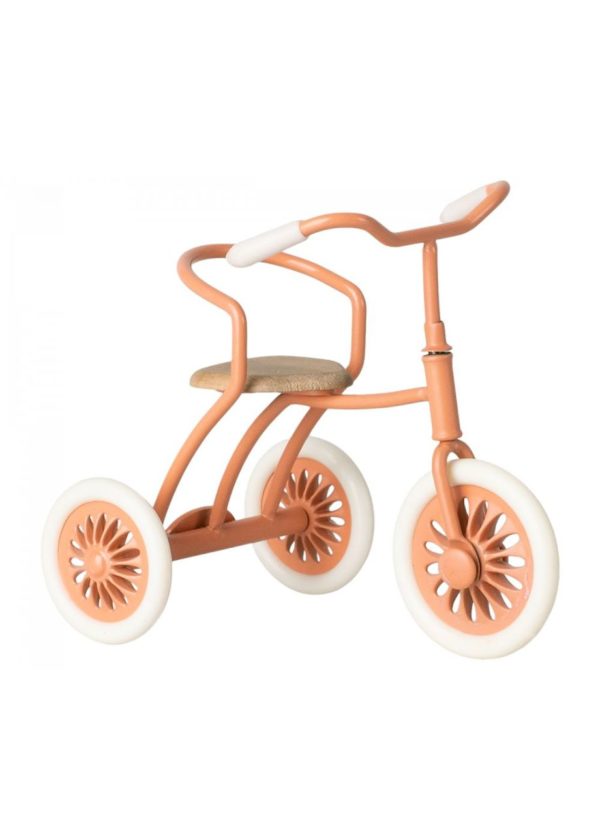Tricycle et son garage - coloris corail