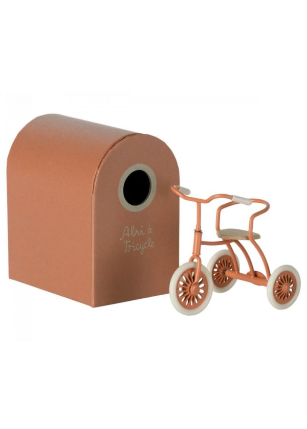 Tricycle et son garage - coloris corail – Image 2