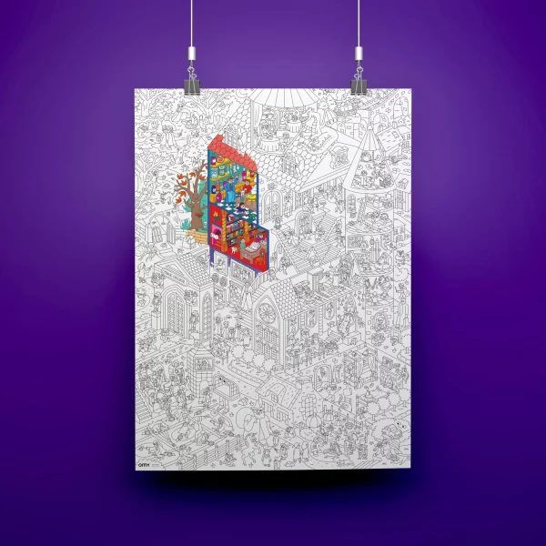 Poster géant à colorier - Magic Collège – Image 2