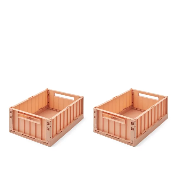 LOT DE 2 BOITES DE RANGEMENT WESTON TUSCANY BLUE LIEWOOD