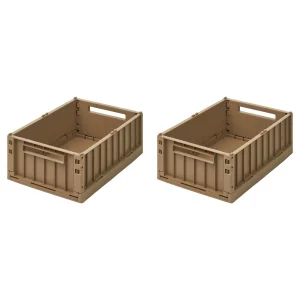 LOT DE 2 BOITES DE RANGEMENT WESTON OAT LIEWOOD